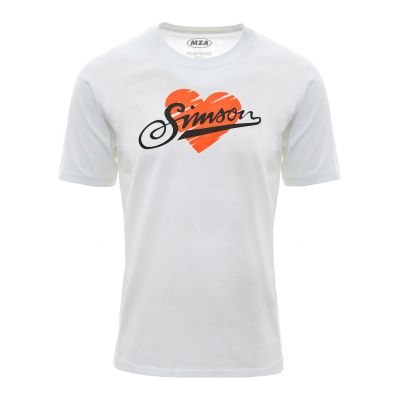 T-Shirt SIMSON Herz weiss