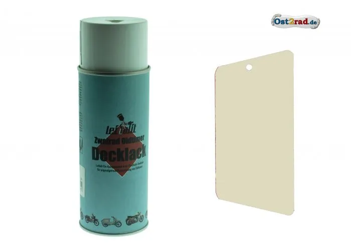 Spraydose, Decklack SIMSON + passend für MZ Leifalit 400ml, Alabasterweiß