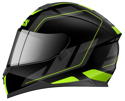 Casque intégral IXS 1100 2.0 noir mat jaune