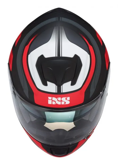 Integralhelm IXS 215 2.0 matt-schwarz rot weiss