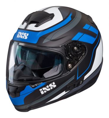 Integralhelm IXS 215 2.0 matt-schwarz blau weiss