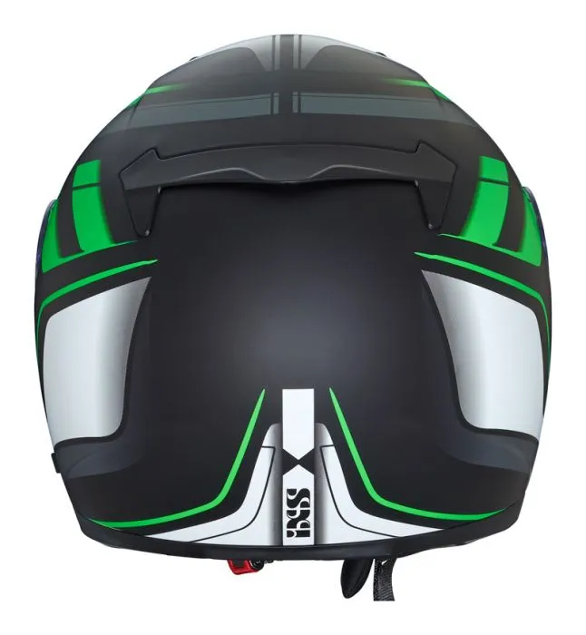 Integralhelm IXS 215 2.0 matt-schwarz grün weiss