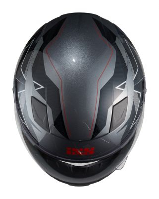 Kinderhelm IXS 135 KID 2.0 grau-schwarz-rot