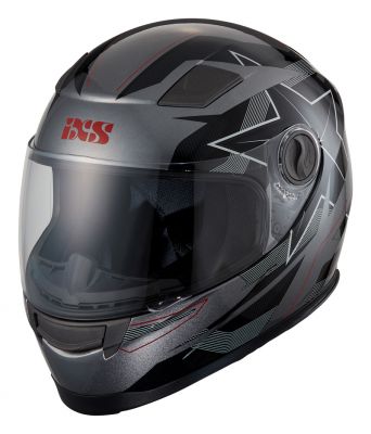 Kinderhelm IXS 135 KID 2.0 grau-schwarz-rot