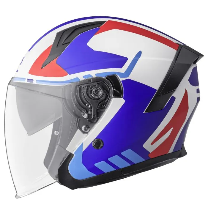 Jethelm Vectus Graphic matt-blau-rot