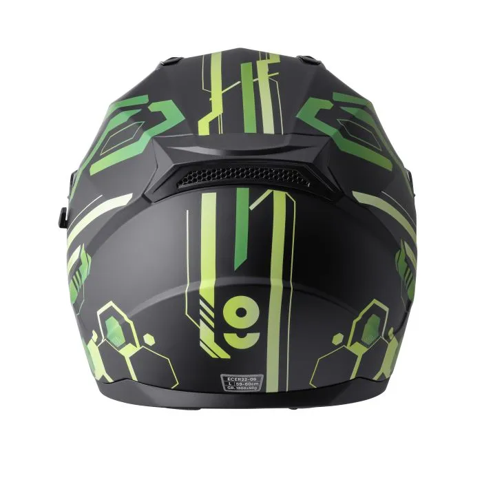 Integralhelm Hexago Graphic gms matt-​grün