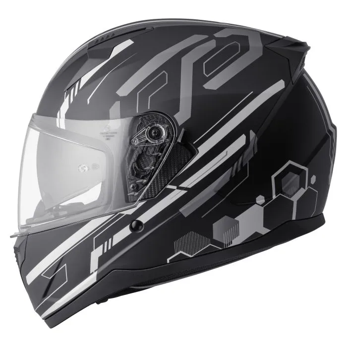 Integralhelm Hexago Graphic gms matt-grau