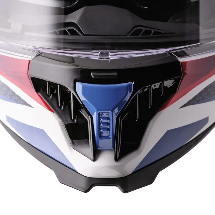 Integralhelm Gelero gms weiss-rot-blau