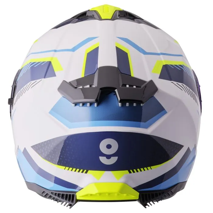 Integralhelm Gelero gms weiss-blau-gelb