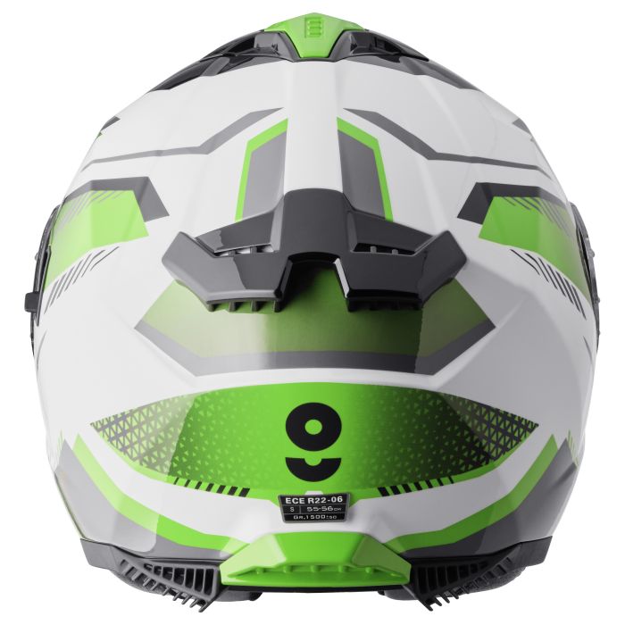 Preview: Integralhelm Gelero gms weiss-grün-grau