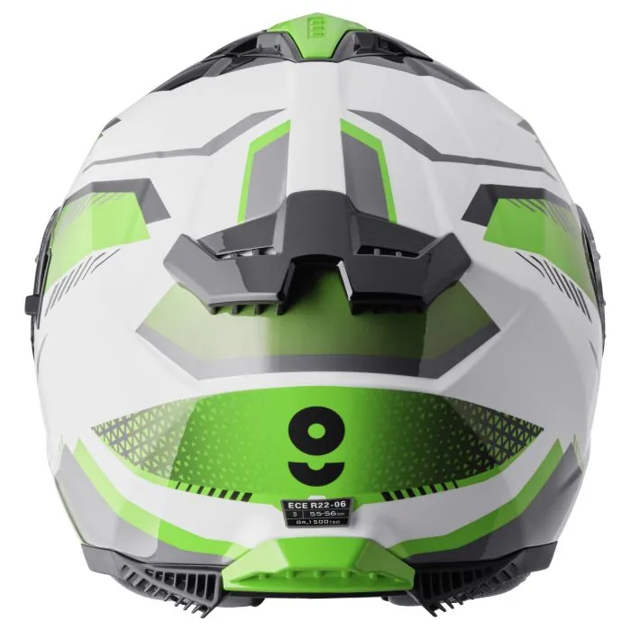 Integralhelm Gelero gms weiss-grün-grau