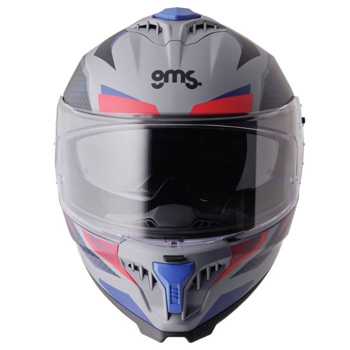 Integralhelm Gelero gms weiss-rot-blau