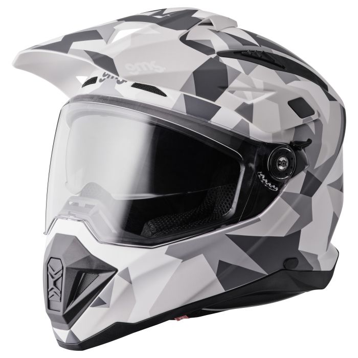 Endurohelm Adventus Camo gms weiss-grau matt
