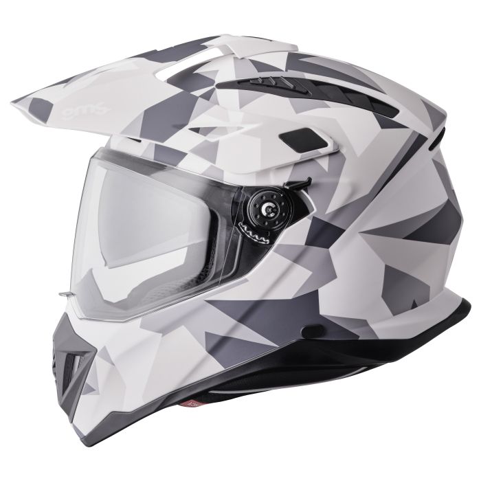 Endurohelm Adventus Camo gms weiss-grau matt