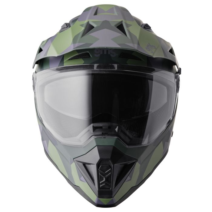 Endurohelm Adventus Camo gms grün-schwarz matt