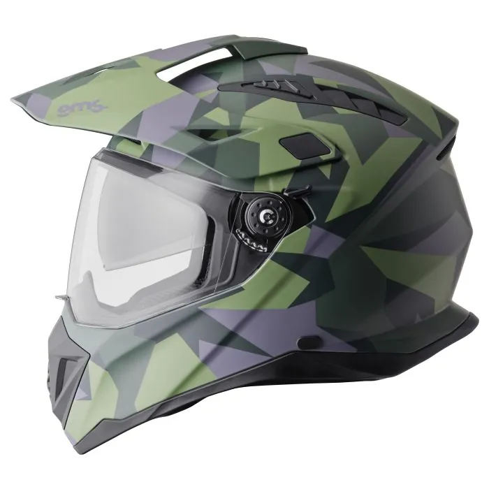 Endurohelm Adventus Camo gms grün-schwarz matt