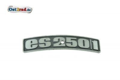 Badge, plaque for fender MZ ES250 / 1 curved