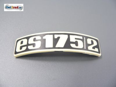 Badge, plaque for fender MZ ES175 / 2 bent