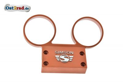 Dashboard SIMSON S51, S70 aluminium with orange logo