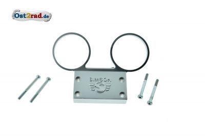 Dashboard SIMSON S51, S70 alloy silver with Logo