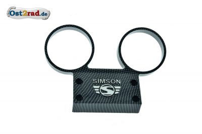 Dashboard SIMSON S51, S70 aluminium with carbon logo