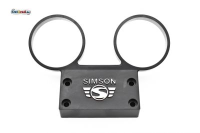 Dashboard SIMSON S51, S70 aluminium with black logo