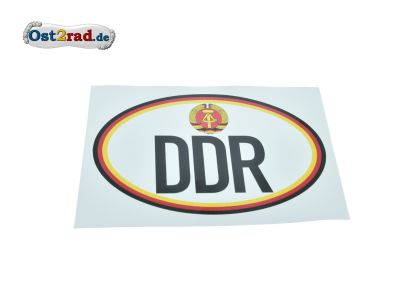 Adhésif oval DDR avec blason