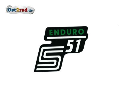 Sticker for page lid S51 Enduro in green