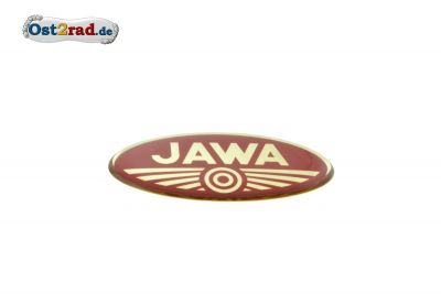 Aufkleber Jawa Logo 3D oval klein