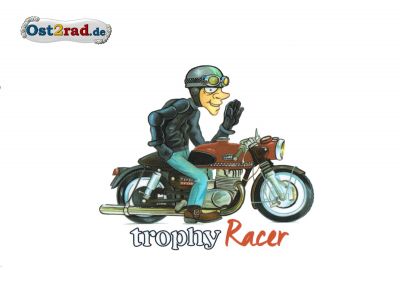 Aufkleber Karikatur ETS250 "Trophy Racer"