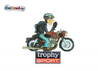 Aufkleber Karikatur ETS250 "Trophy Sport"