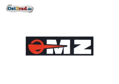 Adhésif logo MZ rouge blanc noir