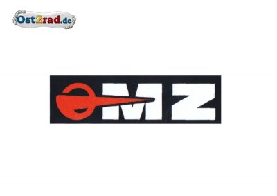 Adhésif logo MZ blanc noir rouge