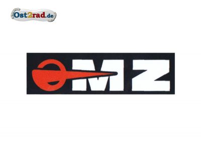 Adhésif logo MZ blanc noir rouge