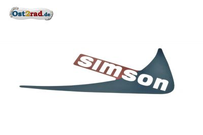 Aufkleber rot blau Tank rechts SIMSON S53 S83 CX
