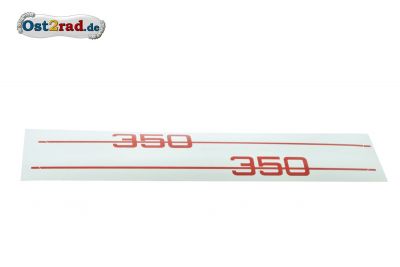 Jeu adhesifs rouge blanc cache lateraux JAWA 634