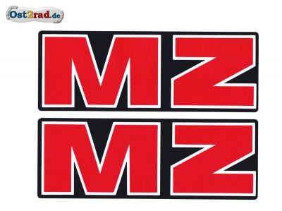 Jeu autocollants MZ universal grande taille
