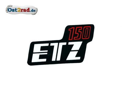 Sticker for page lid black/red ETZ 150