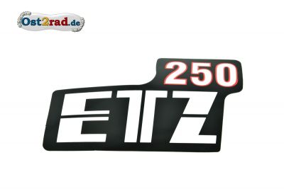 Sticker for page lid ETZ250 white / red one