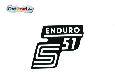 Sticker for page lid S51 "Enduro" in white