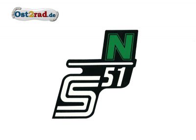 Sticker for page lid S51 N in green