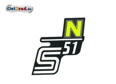 Sticker for page lid S51 N in neon-yellow