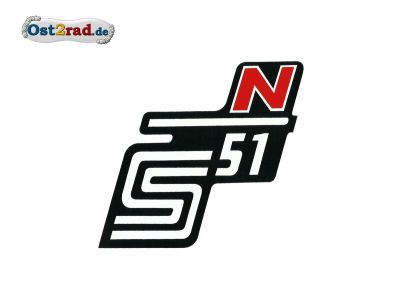 Sticker for page lid S51 N in red