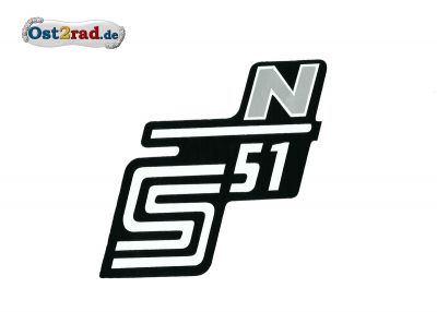 Sticker for page lid S51 N in silver