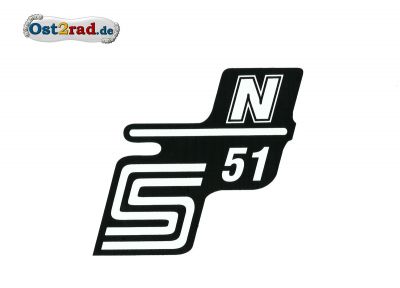 Sticker for page lid S51 N in white