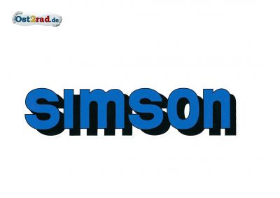 Sticker SIMSON for the petrol tank in blue