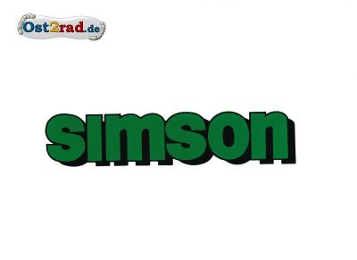 Aufkleber SIMSON für den Tank in grün