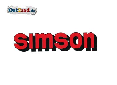 SIMSON stickers for the tank in red