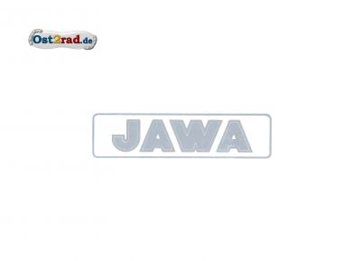 Sticker JAWA horizontally silver