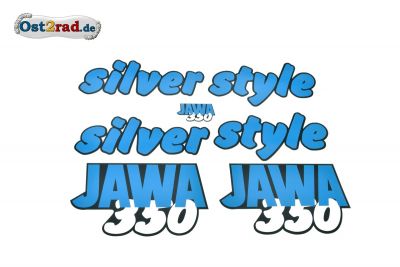 Jeu adhésifs silver style JAWA 640